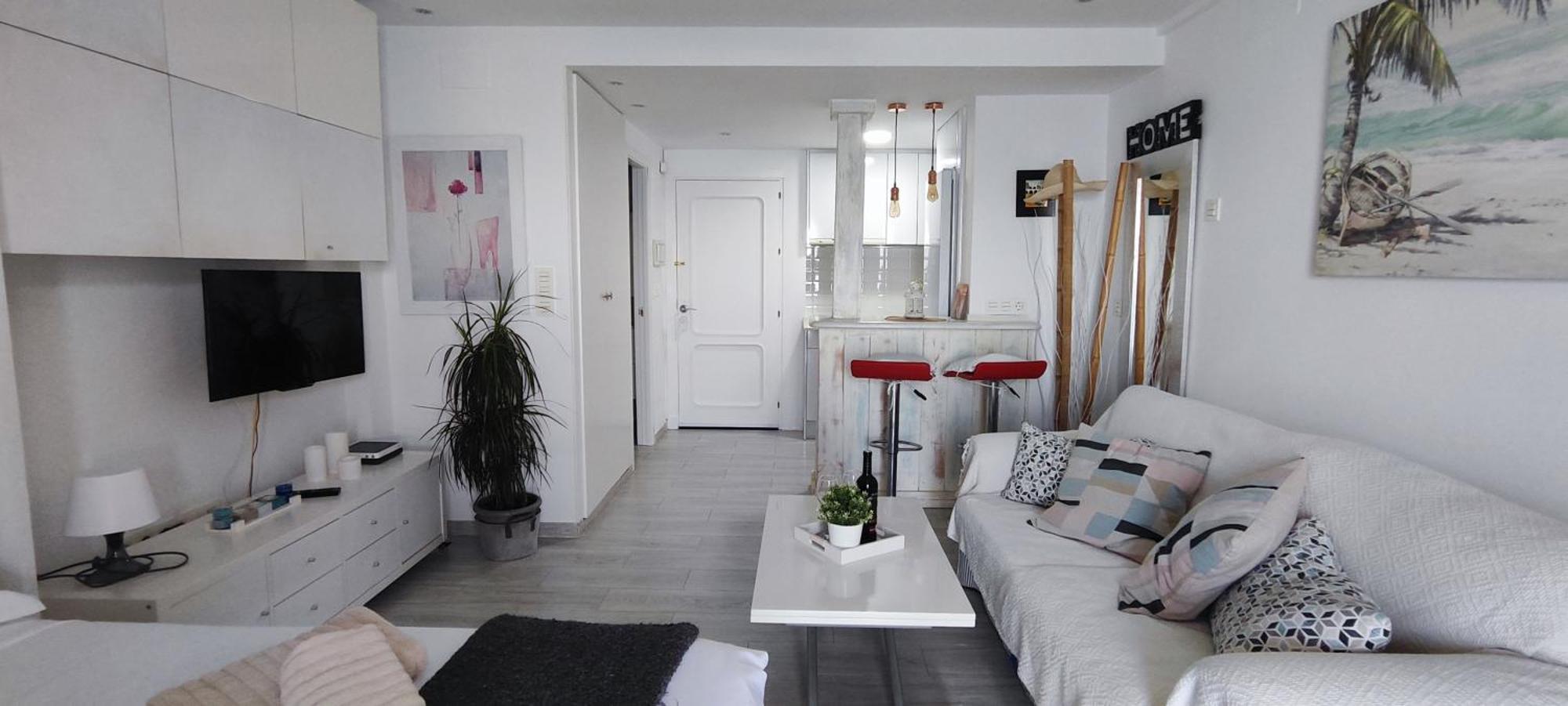 Apartamento Fantástico Estudio En 1a Línea De Playa Con Piscina *